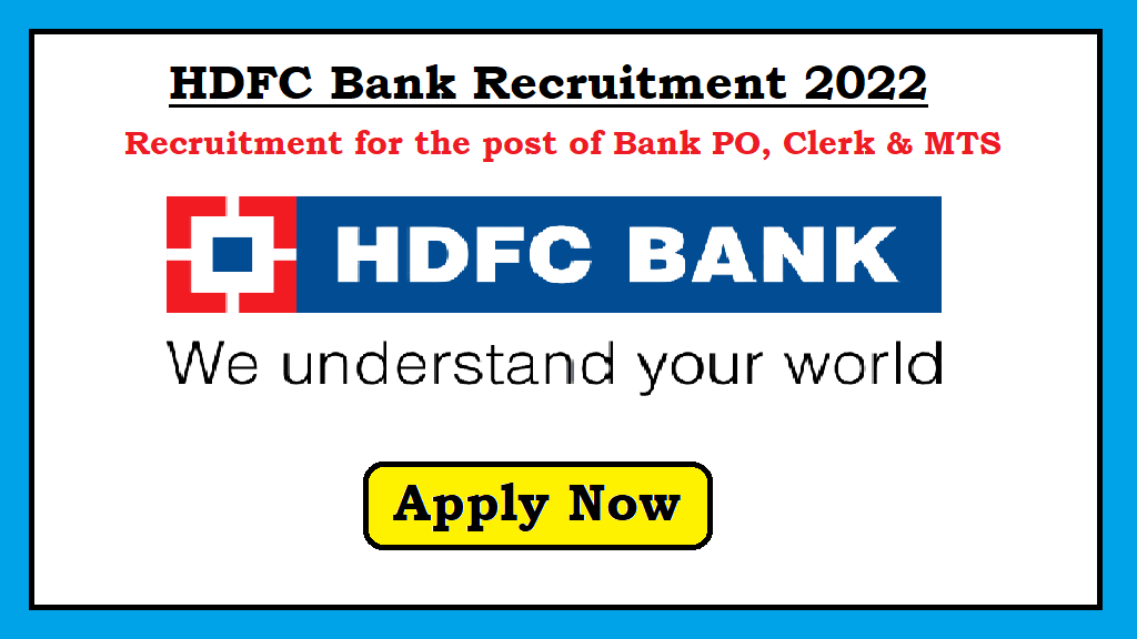 HDFC Bank recruitment 2022