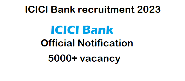 ICICI recruitment 2023
