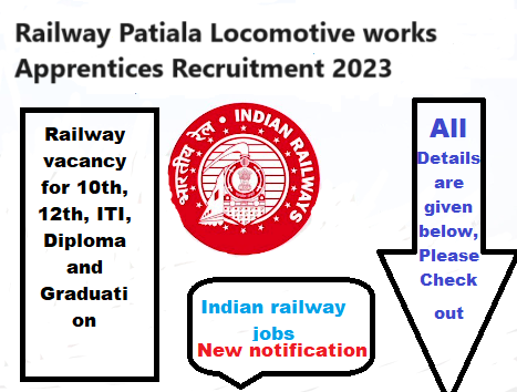 Railway Patiala Locomotive works Apprentices Recruitment 2023