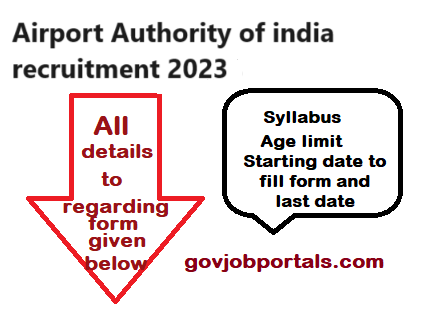 Airport Authority of india recruitment 2023