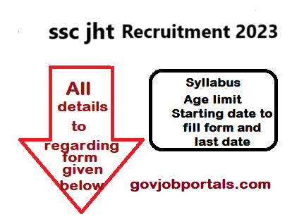 SSC Junior Hindi translator recruitment 2023