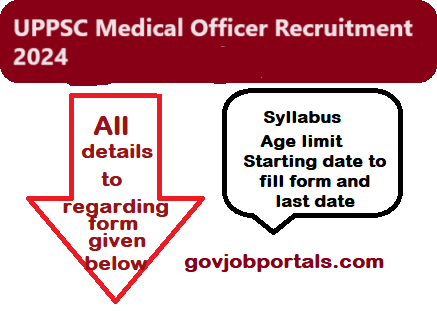 UPPSC medical Officer Recruitment 2024